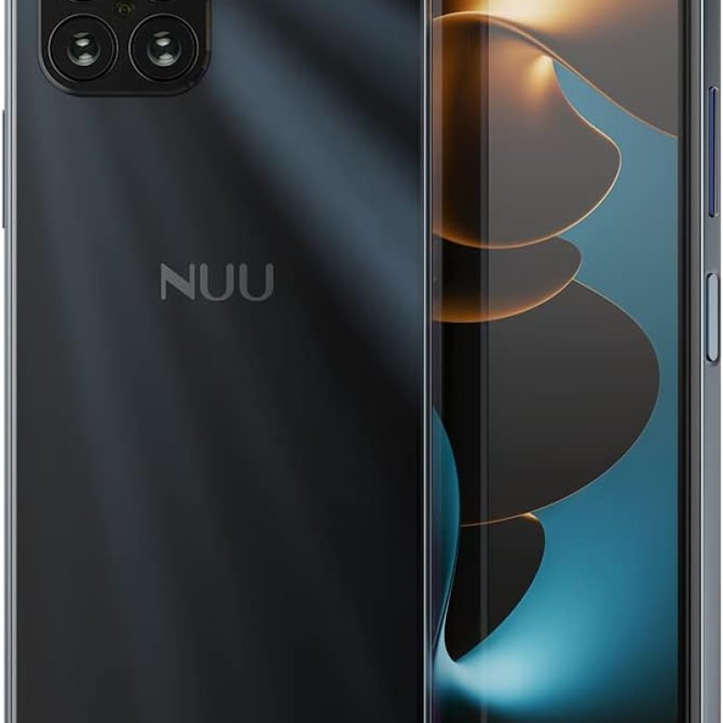 NUU B15 | 3-Day Battery | 48 MP | Quad-Camera | Unlocked (T-Mobile Only) | 6.78” Full HD+ Display | 128GB | 90Hz | 18W Fast Charge | 5000 mAh | Fingerprint | Android 11 | Black