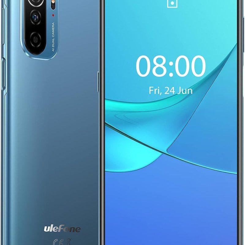 Ulefone Note 13P Unlocked Smartphones, 6.5” FHD+ Display, 4GB+64GB, NFC, Android 11, 5180mAh, 20MP Main Rear Camera, Face Recognition, PPI & GPS Unlocked Cell Phone (Blue)