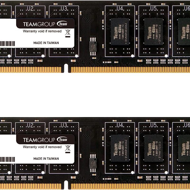 TEAMGROUP Elite DDR3 16GB Kit (2x8GB) 1600MHz (PC3-12800) CL11 Unbuffered Non-ECC 1.5V UDIMM 240 Pin PC Computer Desktop Memory Module Ram Upgrade – TED316G1600C11DC01